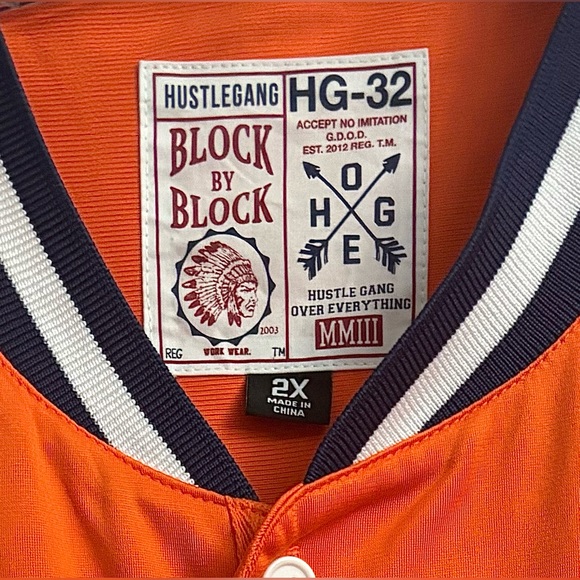 Hustle Gang Kings Hardball #32 Embroidered Jersey Size 2XL - Picture 2 of 7